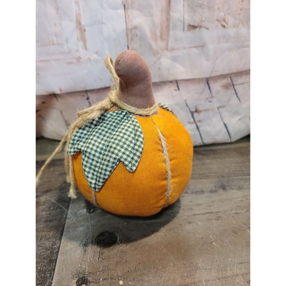 Mini Halloween Harvest fall decor pumpkin stuffed plush ornament - Picture 3 of 9